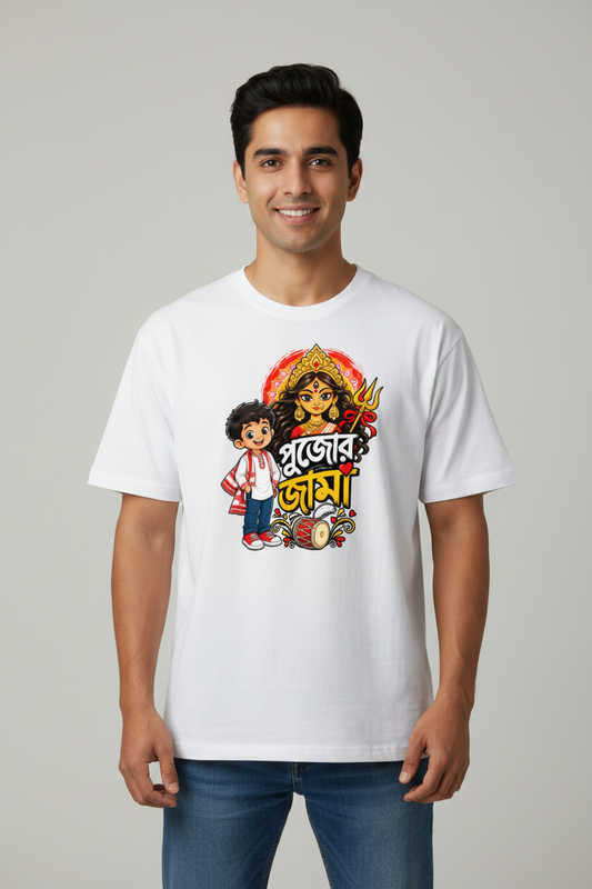 Pujor Jama Male Classic Crew TrendyNewHub T-Shirt