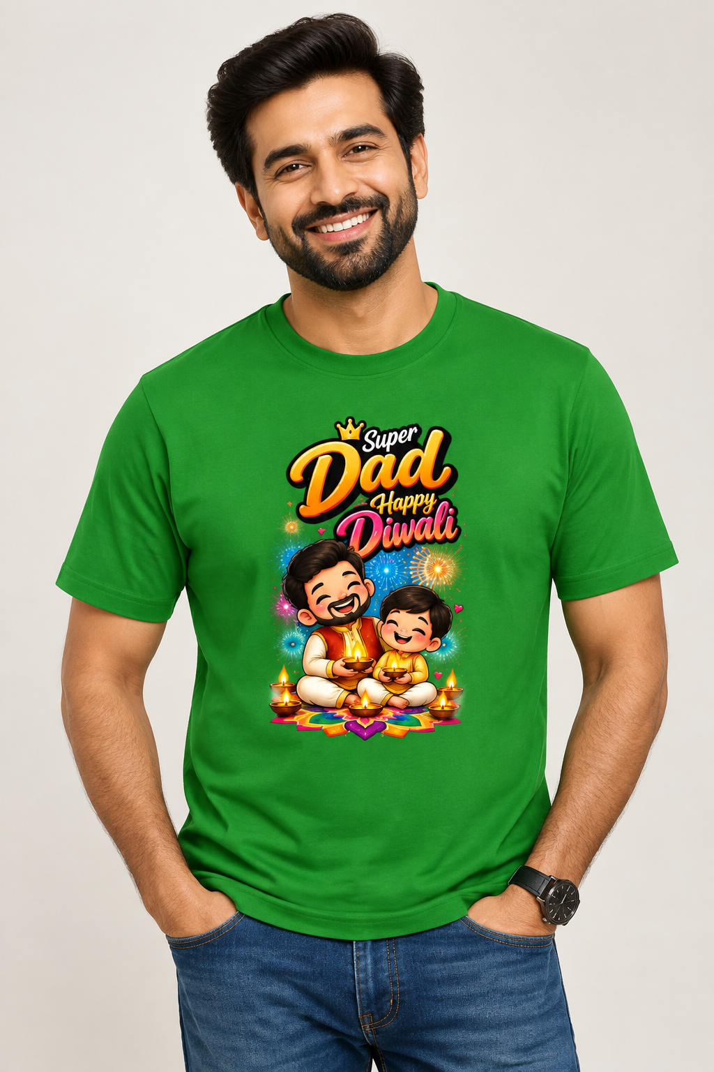 Family Collection - Diwali for Father's Classic TrendyNewHub T-Shirt