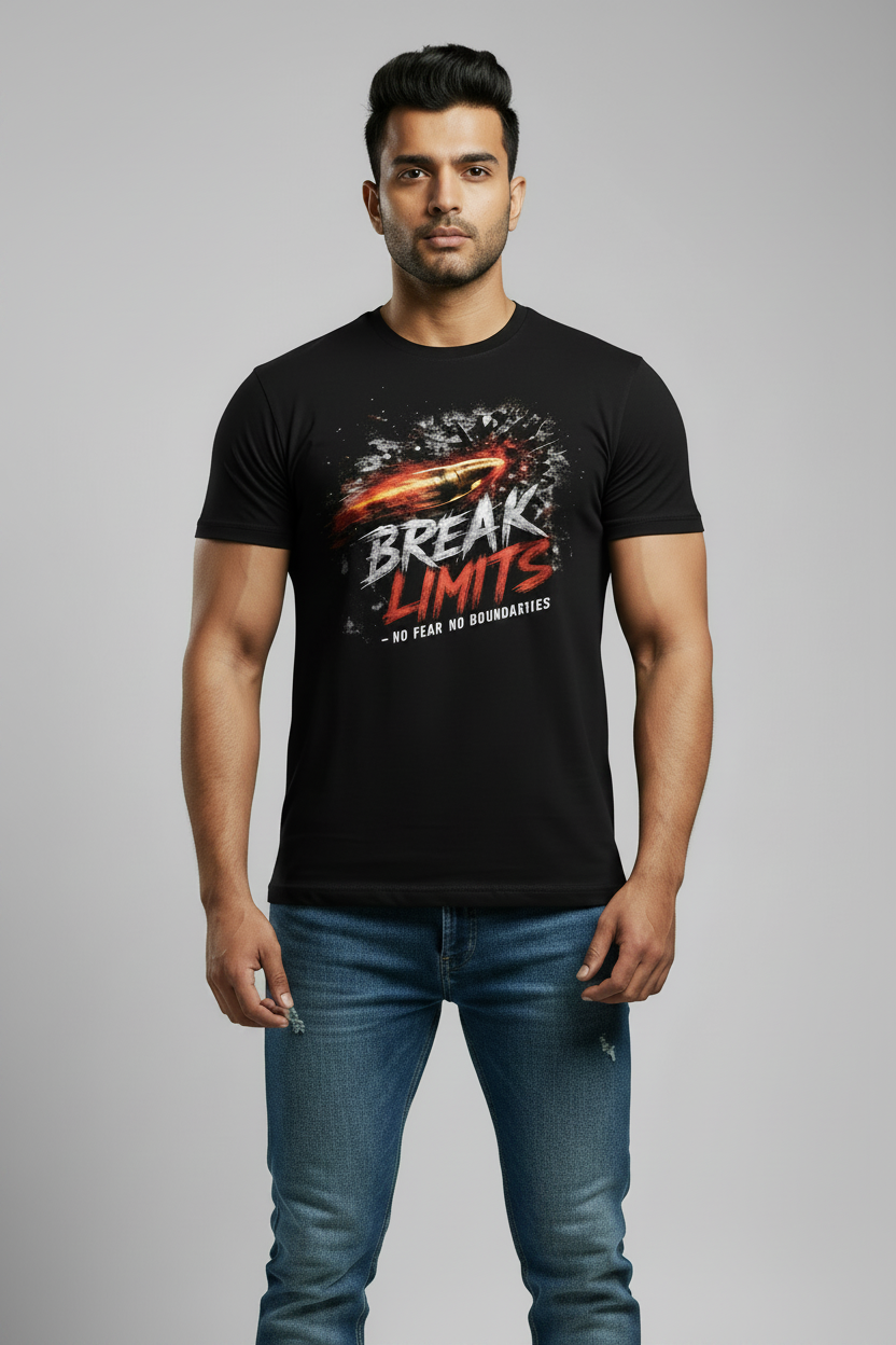 Break Limits - Black Edition TrendyNewHub Unisex Crew T-Shirt