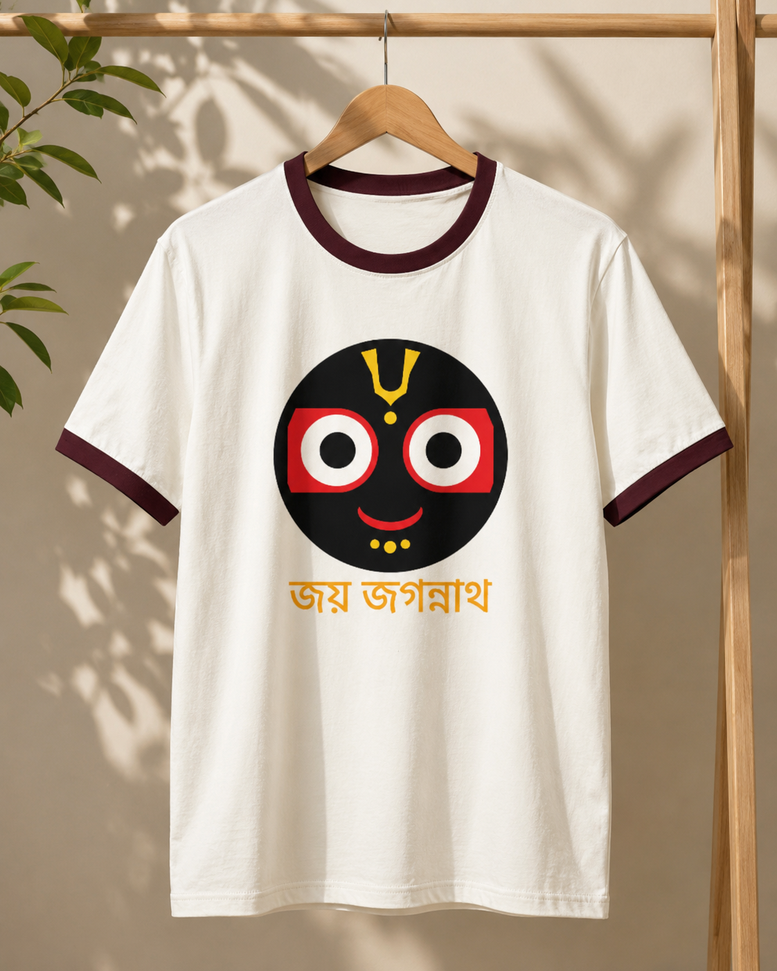 Trendy Joy Jagannath Round Shaped Unisex Ringer T-Shirt