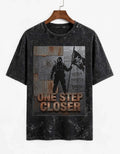 Trendy One Step Closer Linkin Park Acid Washed Oversized Tee